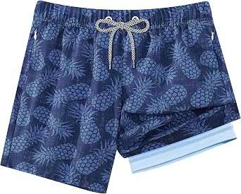 APTRO 2 in 1 Boys Swim Trunks Quick Dry Kids Bathing Suits Zipper Pockets Board Shorts 5-16Y