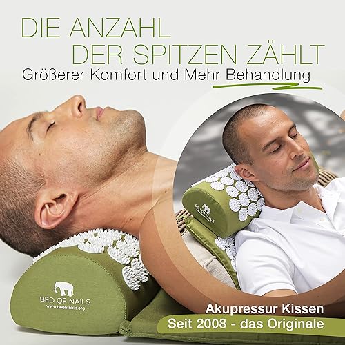 Miniatura 5 de BED OF NAILS Juego de alfombrilla y almohada de acupresión, el cómodo juego de alfombrilla y almohada de acupuntura, original Est. en 2008,