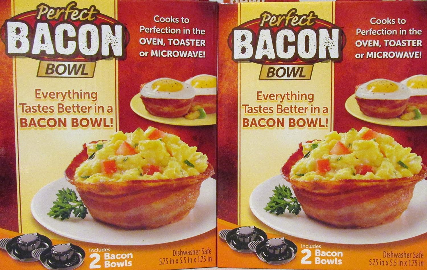 Perfect Bacon Bowl Bowls 2 / Pack Home & Kitchen