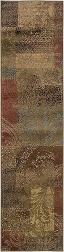 Oriental Weavers 036G1 Alfombra de área, 1'10 x 7'6"