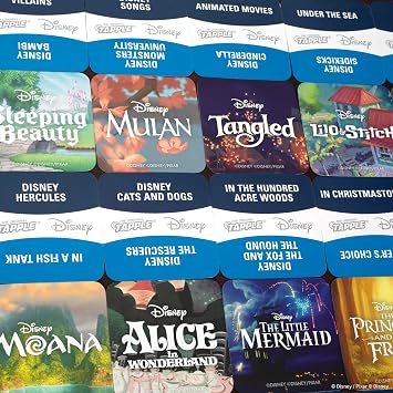 The Original TAPPLE Disney Edition, Fast-Paced Family Trivia Word Game, Choose a Disney-Themed Category & Race Against The Timer to be The Last Player, Travel-Friendly Party Game, Officially Licensed