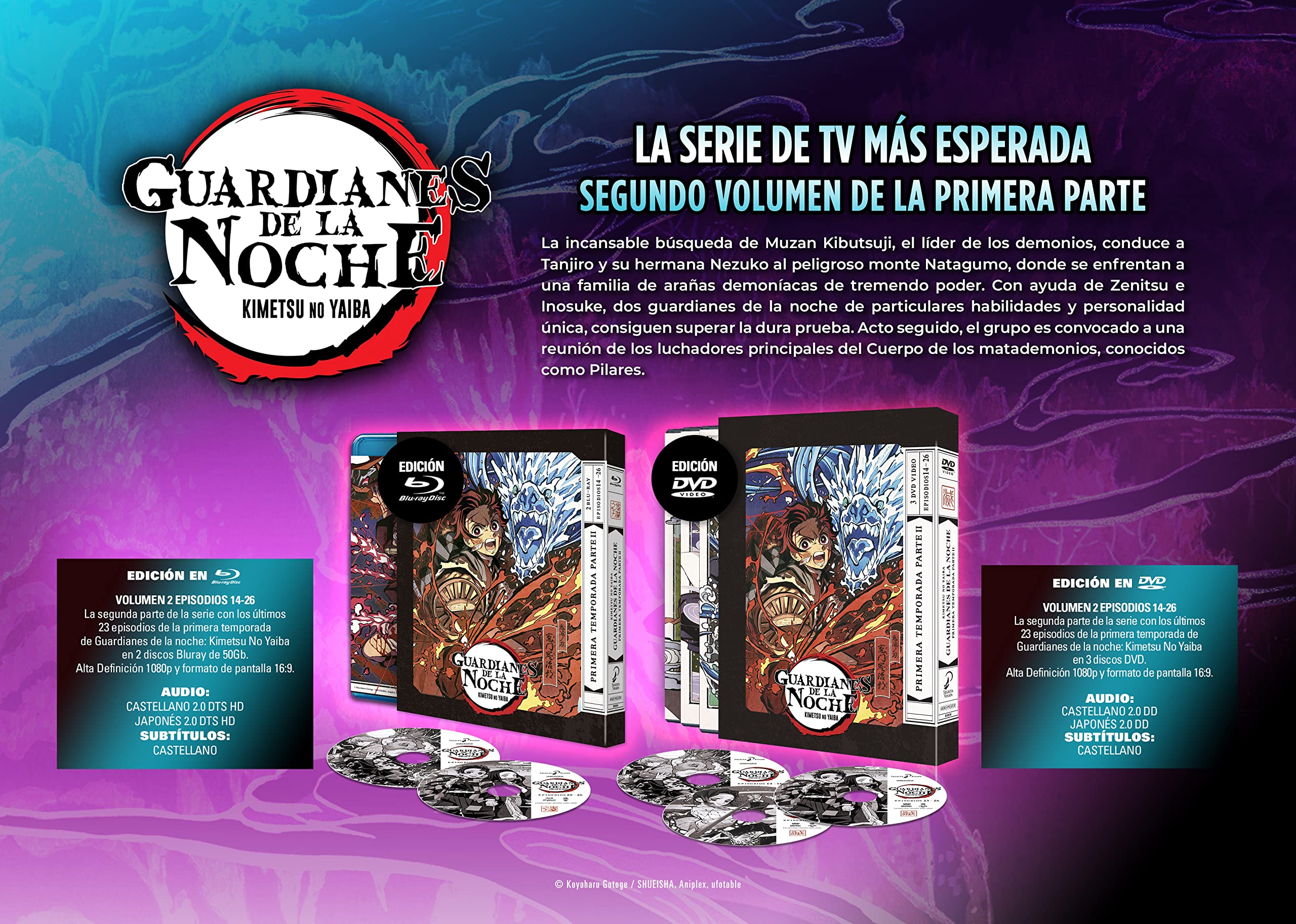 Guardianes de la Noche - Kimetsu no Yaiba Temporada 1 Teil 2 - DVD