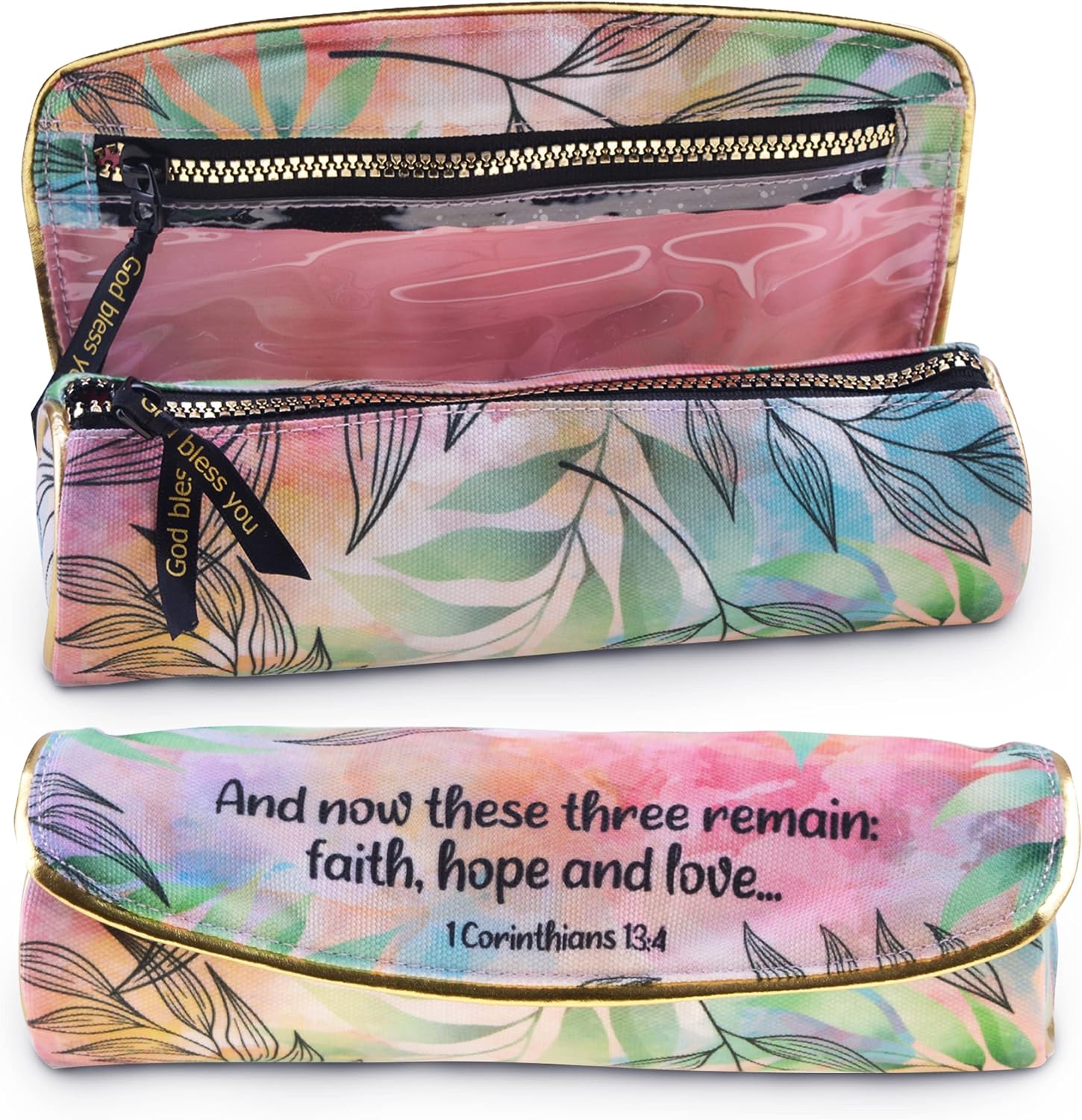 Born2Calm Christian Pencil Pouch - Spacious Bible Pencil Pouch For Women For All Your Bible Journaling Study Supplies Tools - Durable And Portable Bible Pencil Case For Women image 3