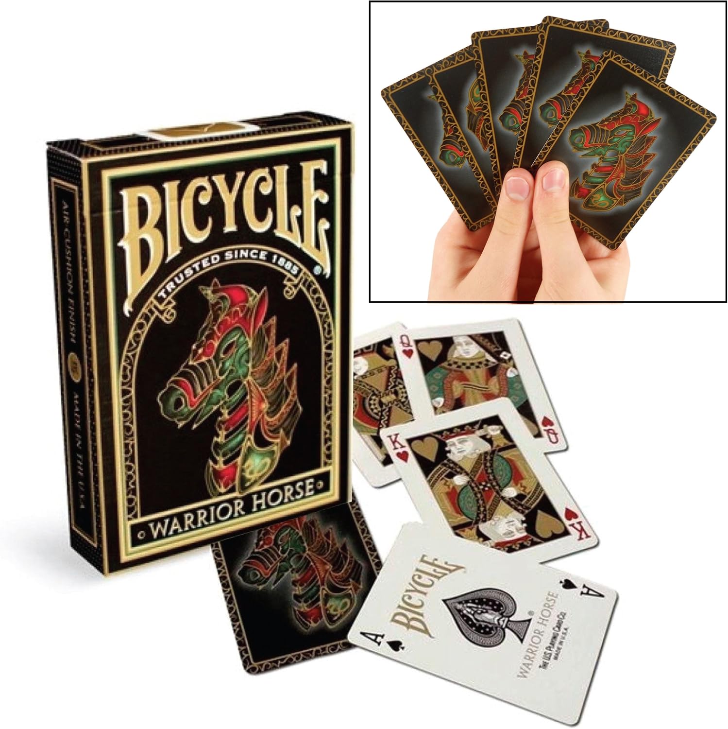 Bicycle New Playing Cards 6 Deck Collector's Bundle - Stargazer, Stargazer Sunspot, Steampunk Sliver, Guardians, Fire and Warrior Horse.
