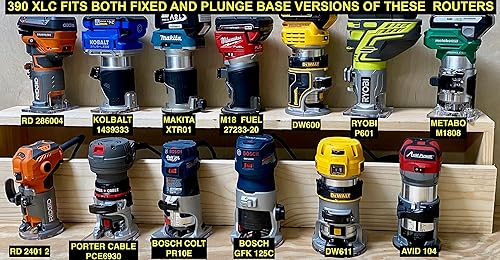 Miniatura 8 de Jasper 390 XLC Precision Circle Cutter Router Jig para routers compactos e inalámbricos, corta círculos XL perfectos de 7 a 52  D