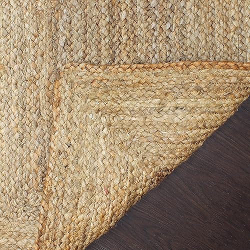 Miniatura 4 de Alfombra tejida a mano de yute de algodón de 2 x 3 pies, alfombra tejida a mano, alfombras de sala de estar, alfombras de cocina, alfombra de yute