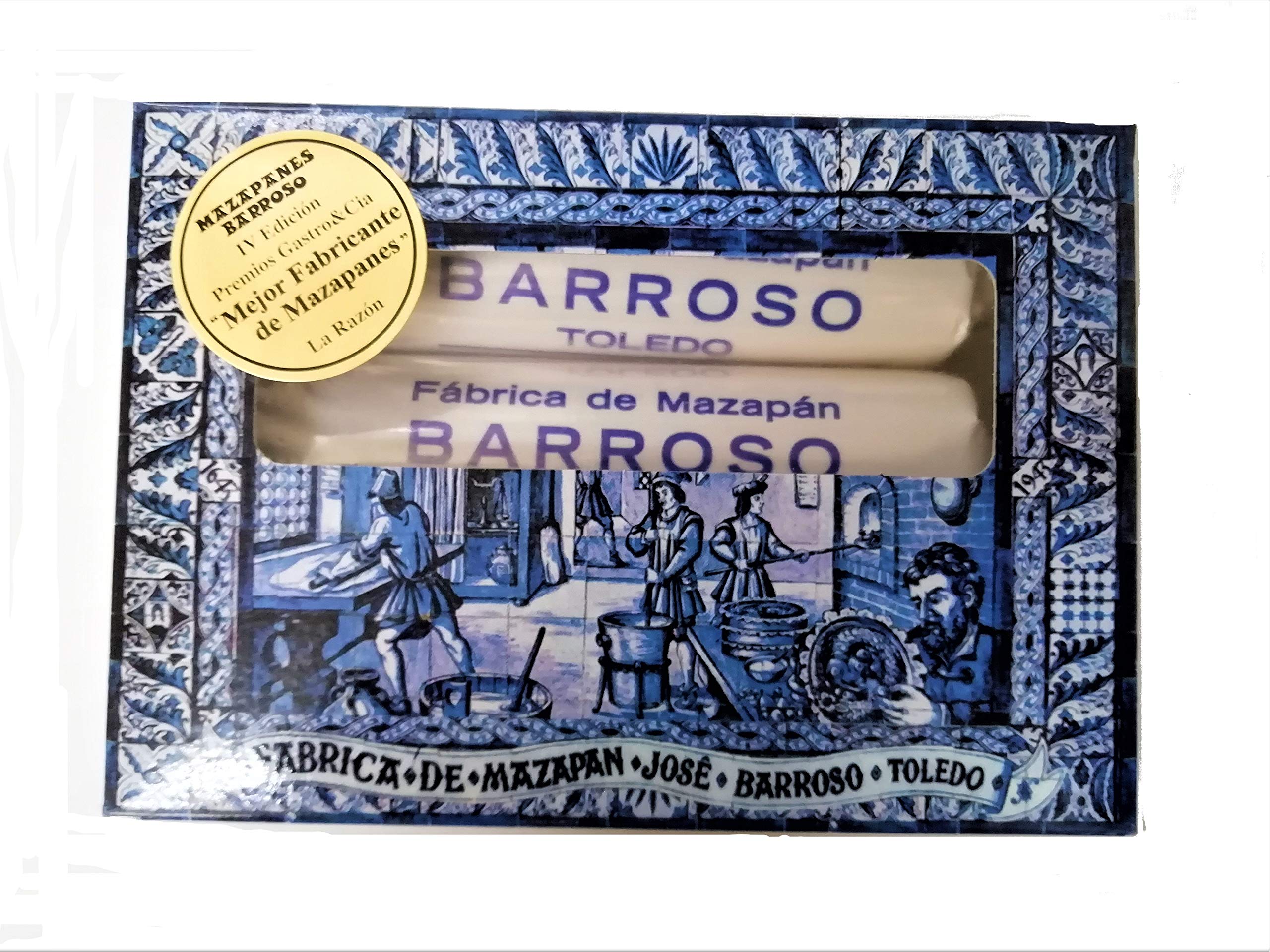 Pack de 3 Paquetes de Pasta de Mazapán para Sopa de Almendra. Calidad Suprema. Mazapanes Barroso. 3 Unidades. 100 gramos cada paquete. Incluye Receta Sopa de Almendra.