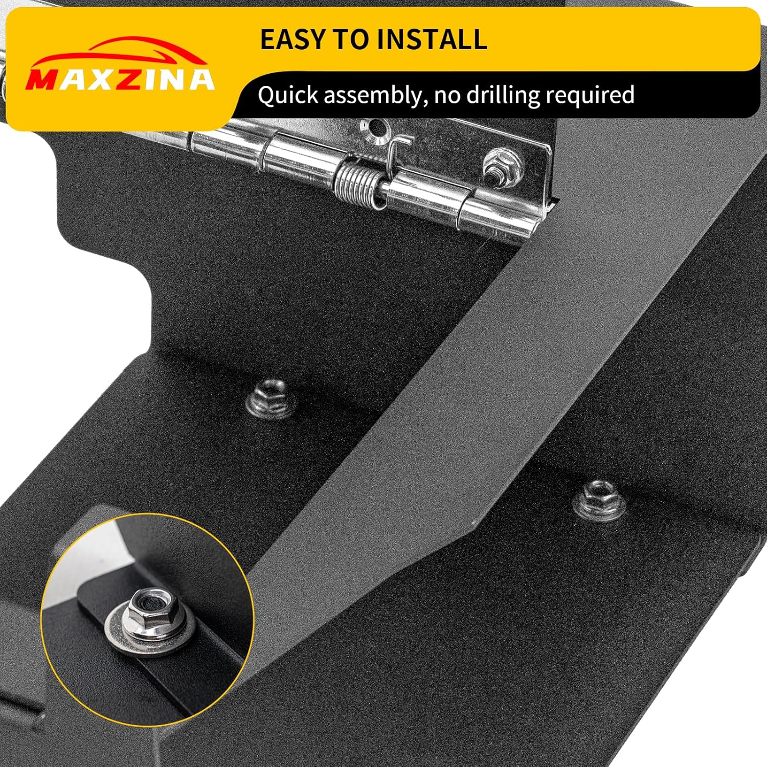Center Console Safe Lock Box Compatible with 2021-2025 Ford F150 Armrest Security Organizer Center Console Safe Vault Lockbox with 3 Digit Combo Password for 2024 F-150 Accessories
