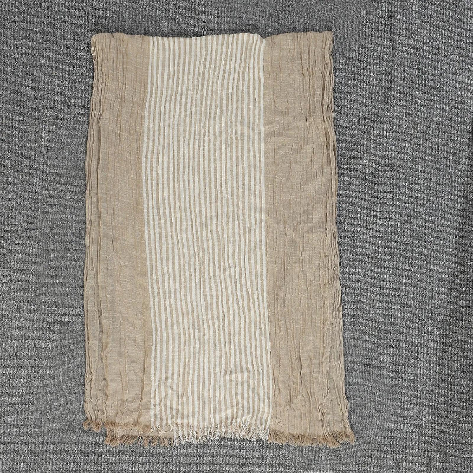 Schals Tücher Halstuch Scarf Designer Mode Männer Schal Gestreiften Baumwolle Leinen Männer Schals Herbst Winter Warme Männlichen Schal