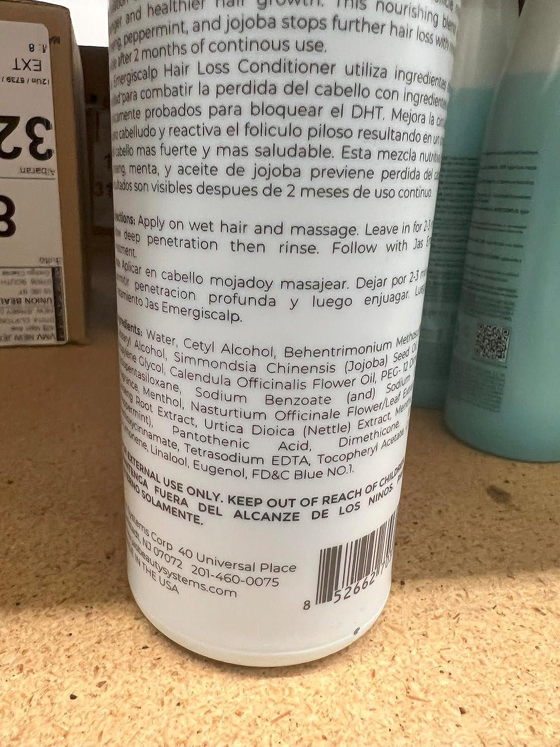 JAS Emergiscalp Hair Loss Prevention Shampoo + Conditioner 16oz
