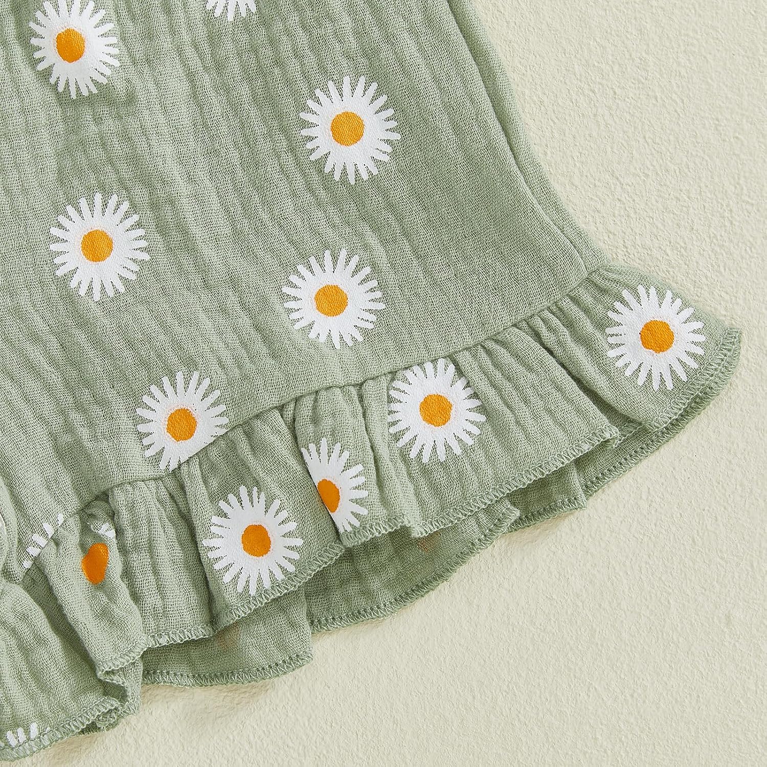 Toddler Baby Girl Summer Clothes Bow Plaid Daisy Smocked Ruffle Tank Shirt Top Bloomers Shorts Set Summer Outfits