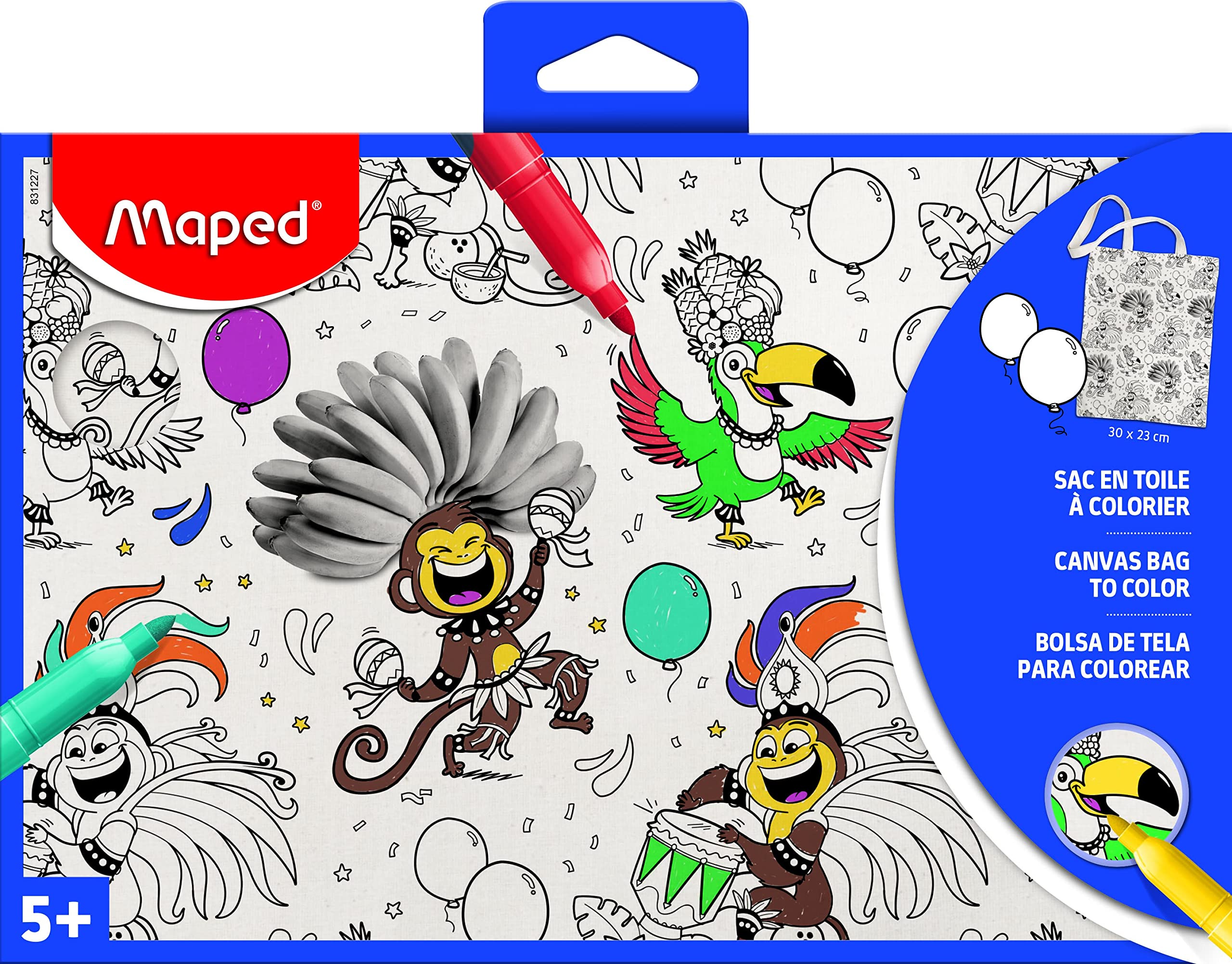 ICEPAPA, Kit Peinture Enfant, 12 Sac A Colorier Enfant Et 12 Crayons De Couleurs Empilables(7