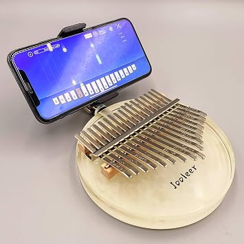 Acrylic Clear Kalimba Thumb Piano Mbira Moon Shape Eva Protective Case Transparent Crystal 17 Key Musical Instrument Gifts Finger Piano