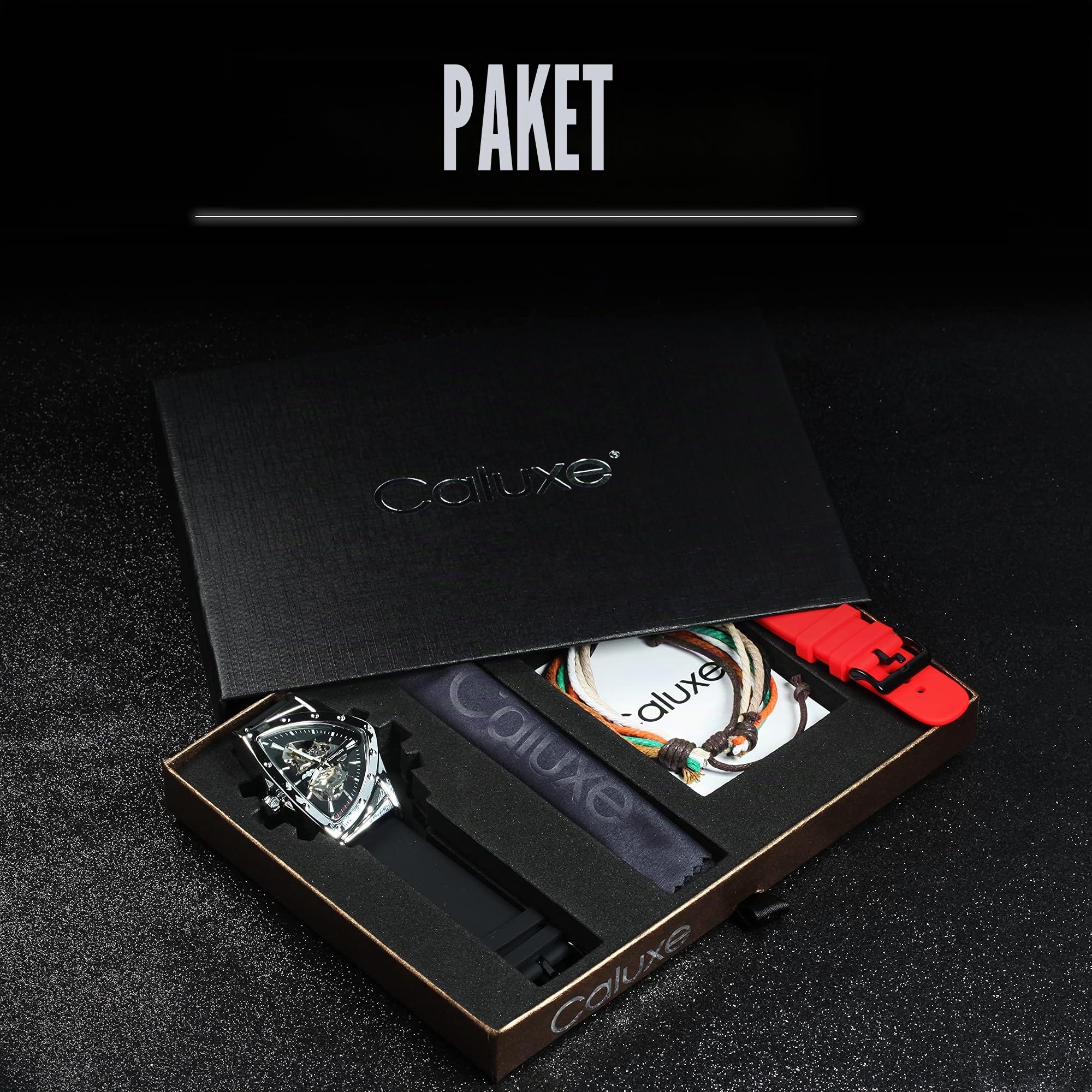 Men's Military Skeleton Automatic Mechanical Wrist Watch for Men Triangle Wristwatch