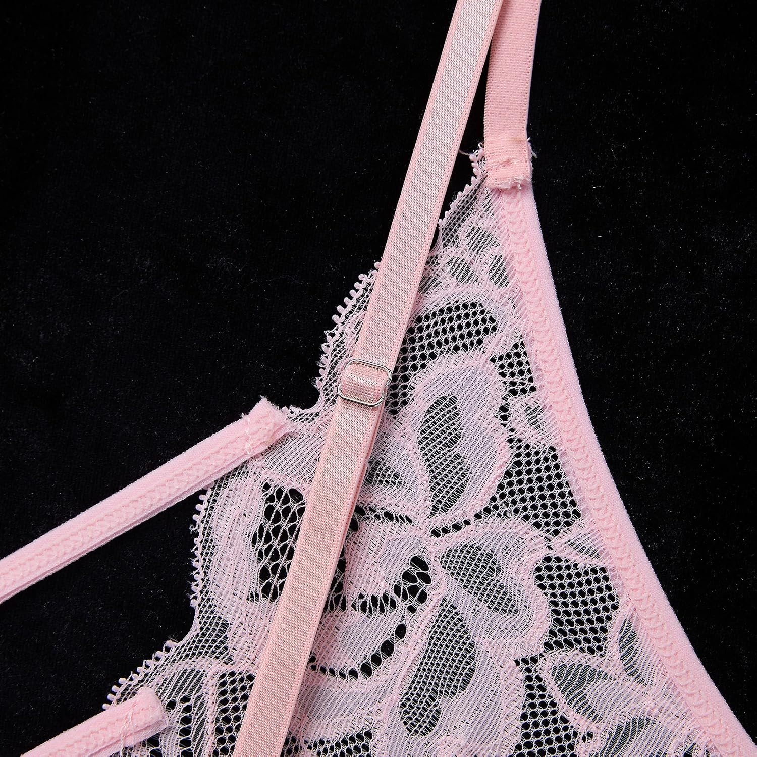 ABAFIP Men's Crossdresser Lace Bra Sheer Lingerie Bralette