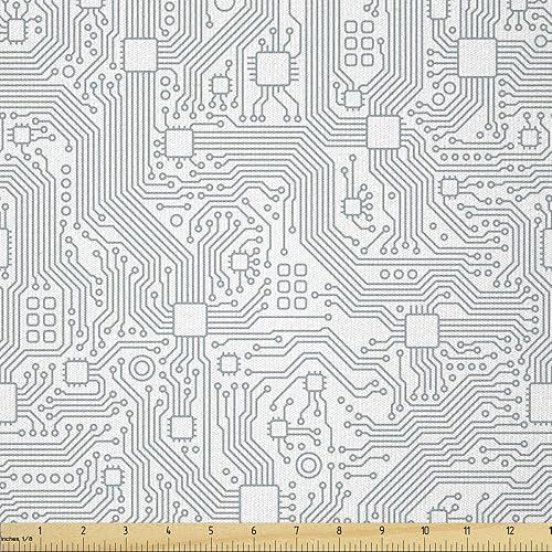 Miniatura 82 de Tela de panda Lunarable de The Yard, diseño de oso asiático con dibujos animados comiendo hojas y ramas, animal silvestre, tela decorativa para