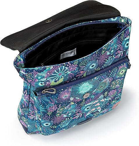 Vista 3 de Sakroots Mochila convertible olímpica, Royal Blue Seascape, Mochila convertible olímpica
