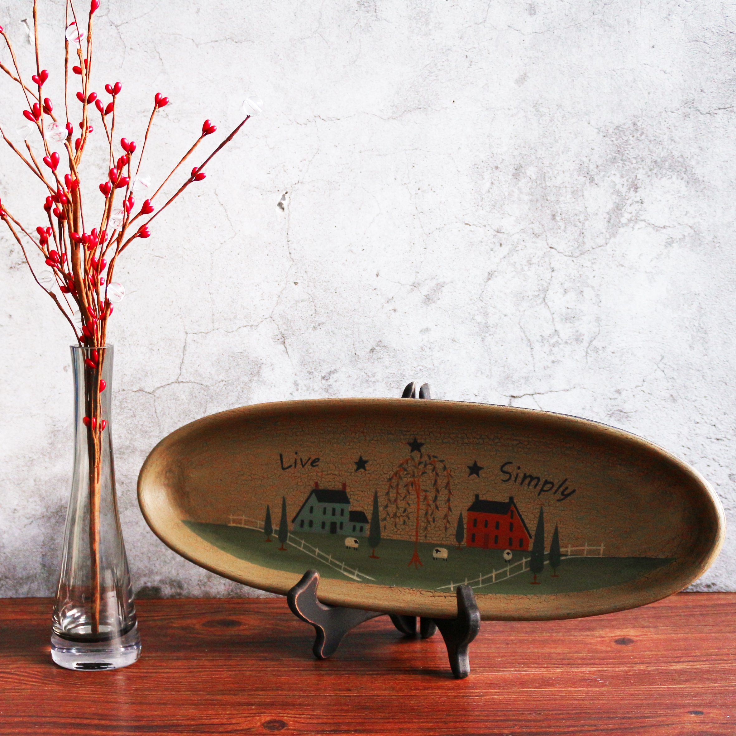 Decorative Christmas Plate Buy CVHOMEDECO. Snowman And Little Bird  Decorative Plate... Christmas Decorative Plates For Display CVHOMEDECO.Primitives ビンテージ「From Small Beginings, Come Great Thing