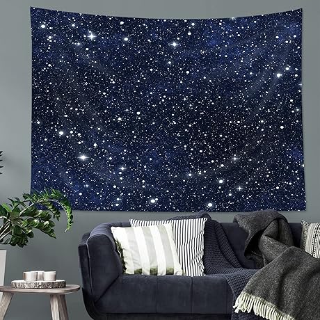 Imirell Navy Blue Tapestry: Weaving a Cosmic Tapestry