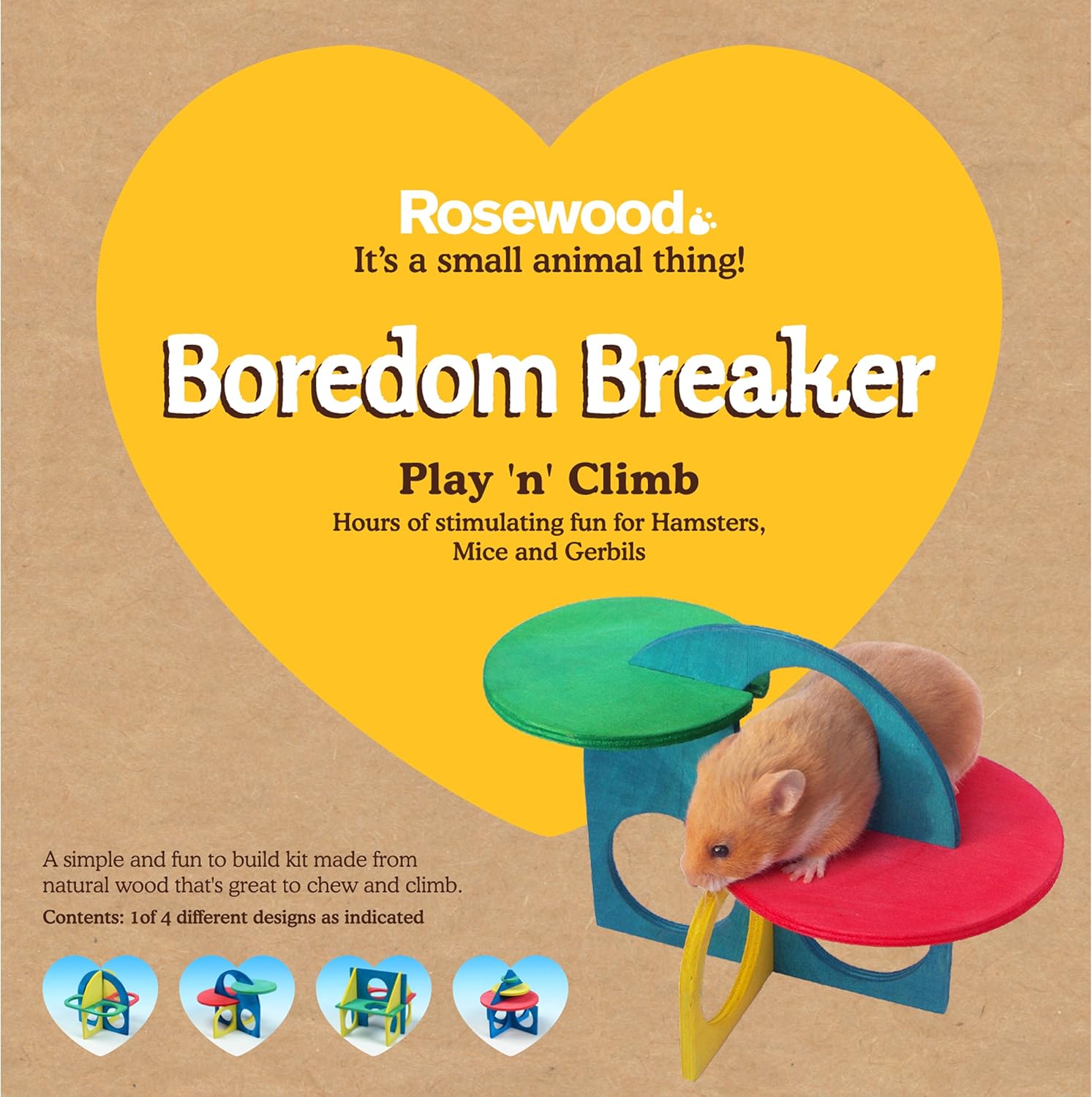 Rosewood Play 'n' Climb Kit, Red, single - Image 4