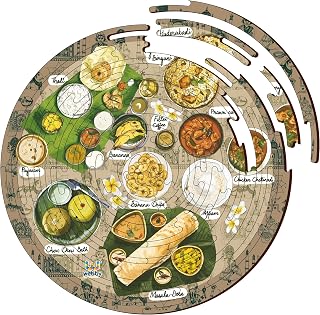 Webby Kid Noozles South Indian Food Wooden Puzzle, 70 Pcs For Boys And Girls Price In India