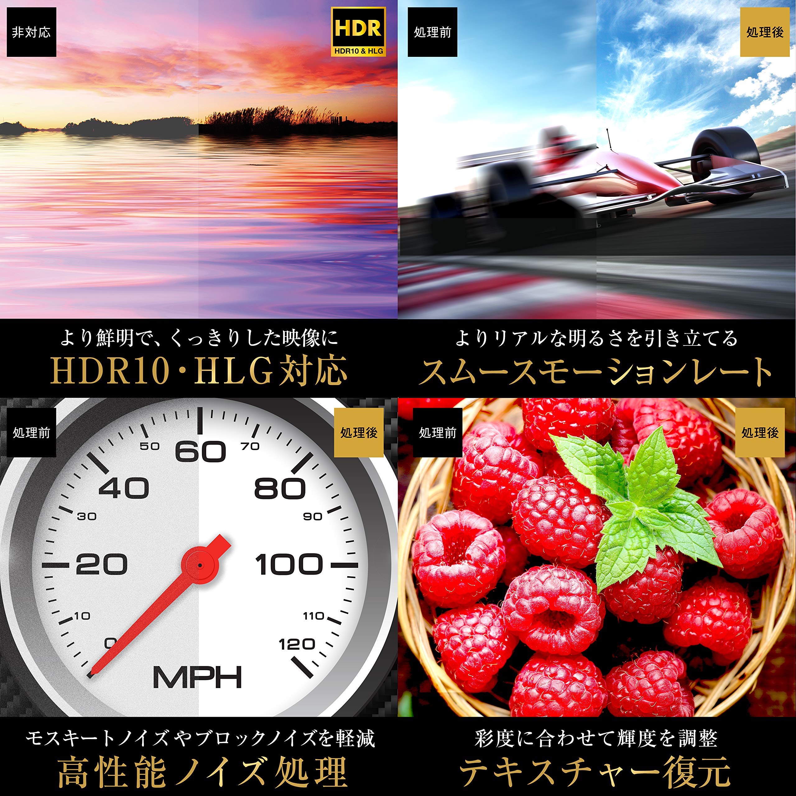 Amazon | ハイセンス 58V型 4Kチューナー内蔵 液晶 テレビ 58S6E 