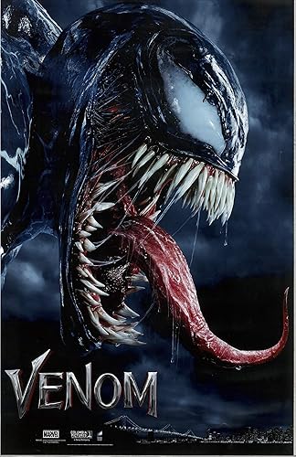 Póster Venom - Película Promocional 11 x 17 pulgadas 2018 Tom Hardy Tongue NT