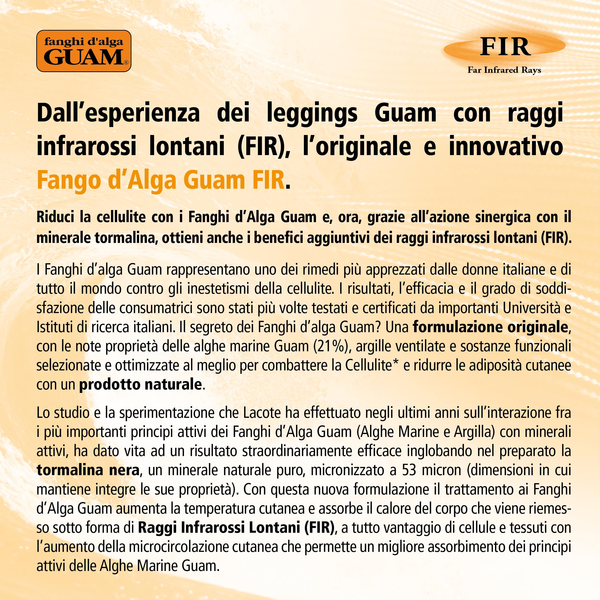 Guam GU2787 Fango pancia e girovita FIR, 500 gr