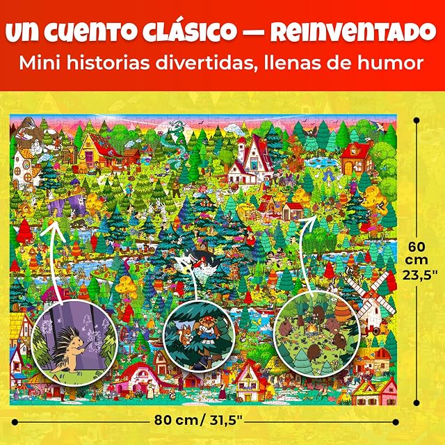 Foto 2 de 7 de Puzzle Fantasy para Adultos - Puzzle de 1000 Piezas con Cuento de Audio