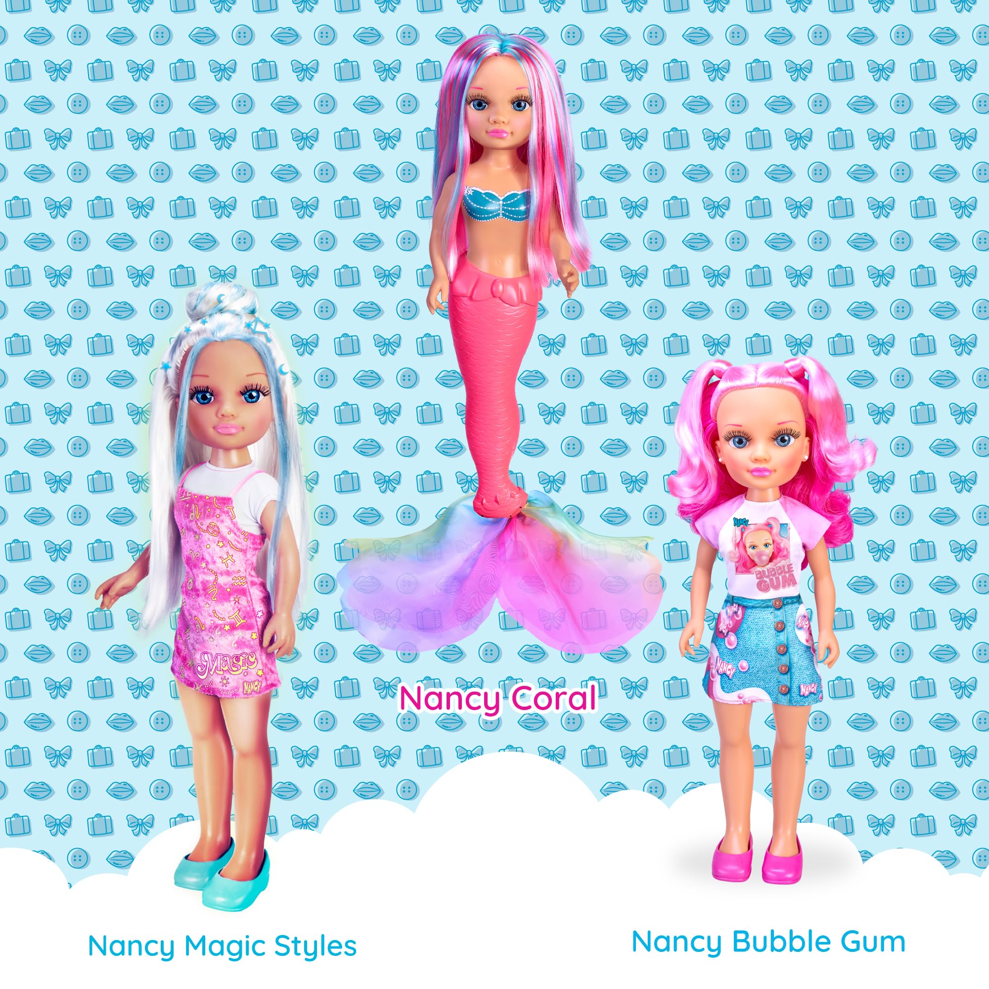 NANCY Coral NAC69000 100% mermaid doll, mermaid tail, multi