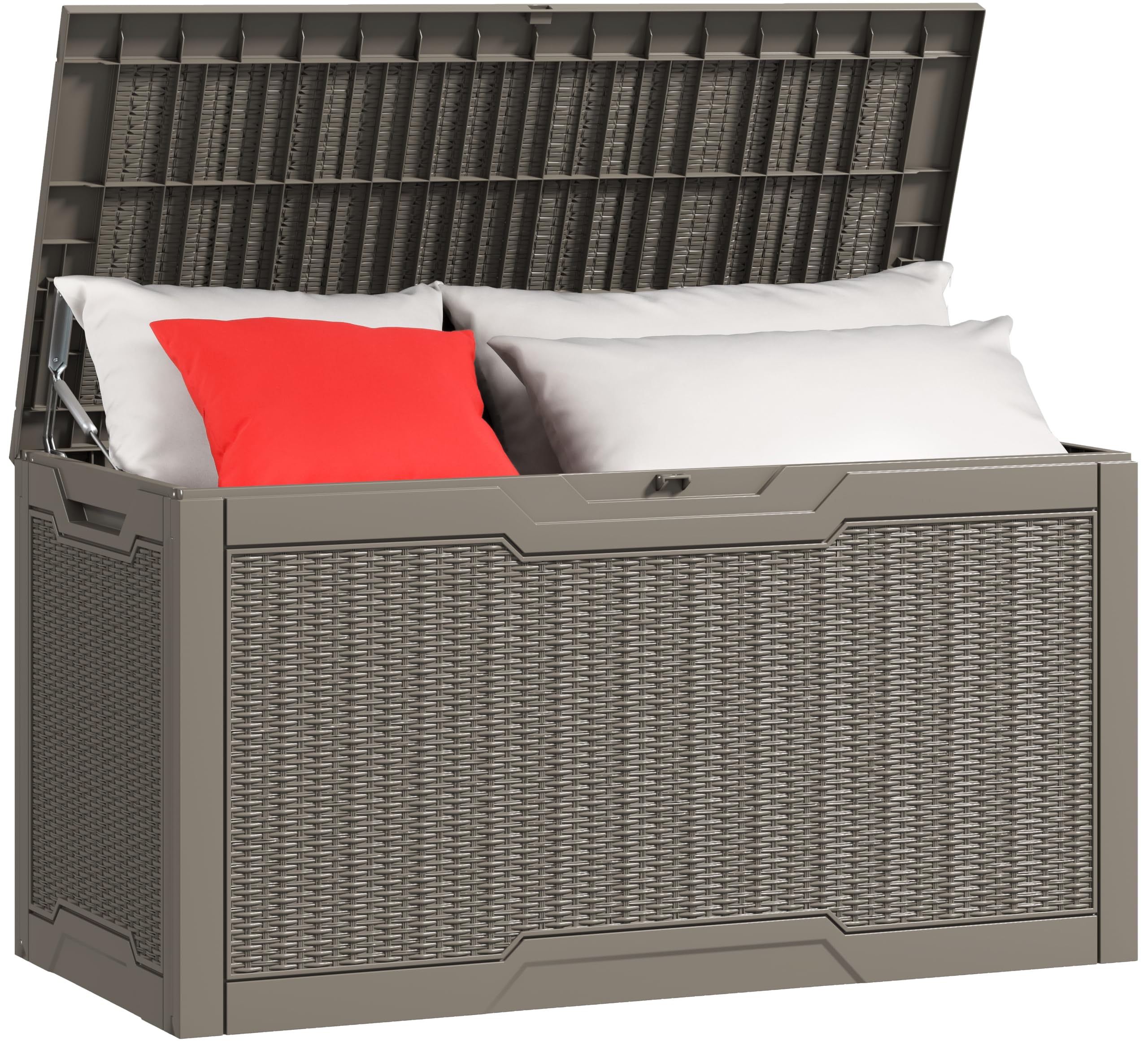 YITAHOME boîte de pont, Marron Clair, 47.6" L x 21.2" W x 24.8" H
