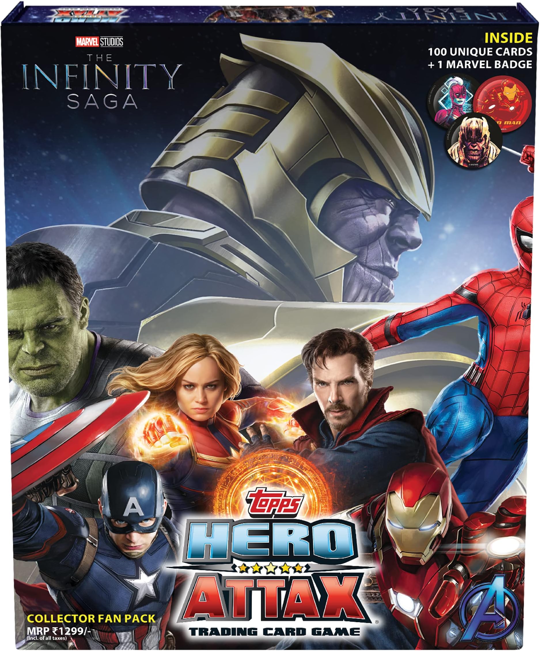 Topps India Marvel Hero Attax 2021 Collector Fan Pack, Contains Total of 100 Cards