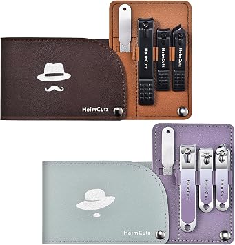 Toenail and Finger Nail Clippers Set Separate Personal Nail Cutter Set for Men and Women, Travel Fingernail & Toe Nail Trimmer kit for Adult, Ideal for Wedding Gifts and Engagement Gifts for Couples