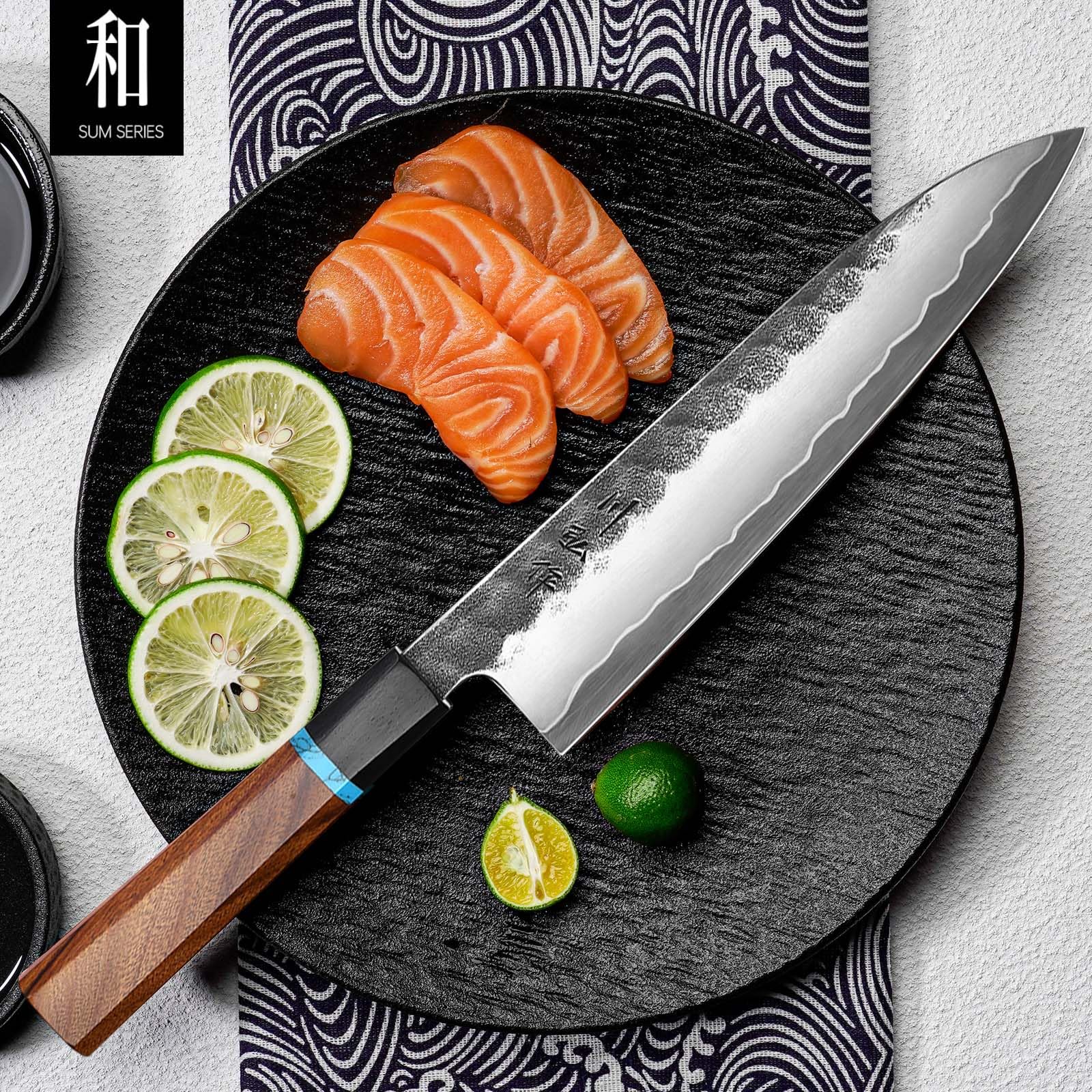 KAWAHIRO 8.27 Inch Japanese Chef Knife, Hand-Forged VG10 for Precise Cuts — Amazon image 2