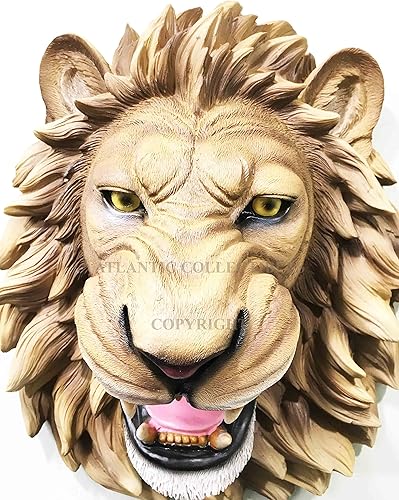 Miniatura 5 de Ebros Gift Placa de escultura de busto con cabeza de león rugiente grande del rey de la selva