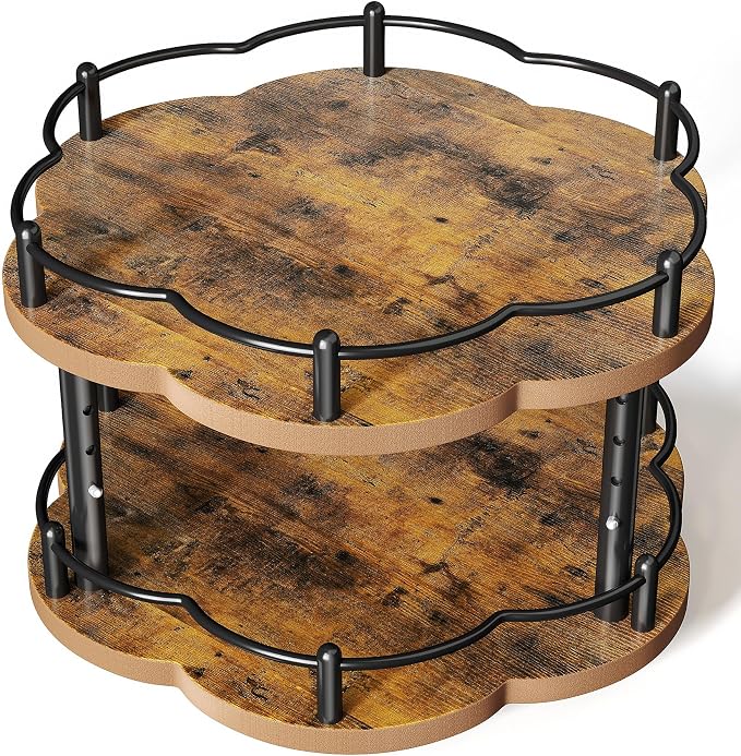Amazon.com - Lazy Susan Spice Rack Organization for Cabinet - 2 Tier ...
