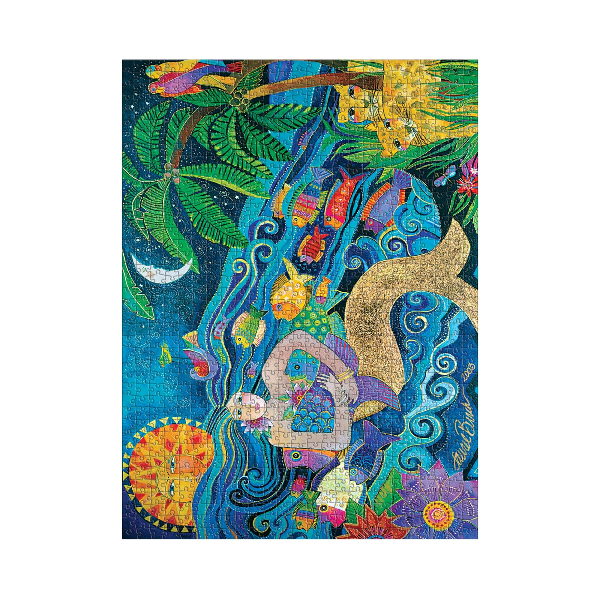 Amazon.com: Okeanos 1000 Piece Jigsaw Puzzle, Laurel Burch
