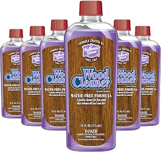 Holloway House Wood Cleaner16oz, 6Pk | Water Free Formula | A Natural Cleaner for fine wood that removes old Wax and Dirt | Coconut Scent
