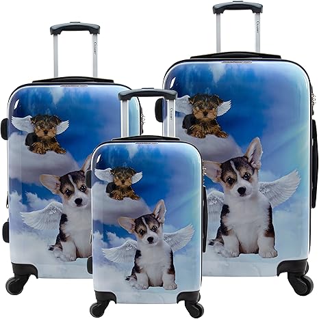 review Chariot Dream 3-Piece Hardside Lightweight Upright Spinner Luggage Set, One Size