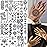 Bilizar 32 Sheets 89+ PCS Black Lotus Temporary Tattoos For Women Hands Adults Underboob, Tribal Indian Elephant Skull Snake Fake Tattoos, Bulk Bohemia Butterfly Tattoo Kit Sets Mandala Flower Moon