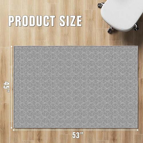 Vista 70 de KMAT Tapete para silla de oficina, 36 x 48 pulgadas, protector de suelo de madera dura/azulejos, tapete de escritorio para computadora para sillas