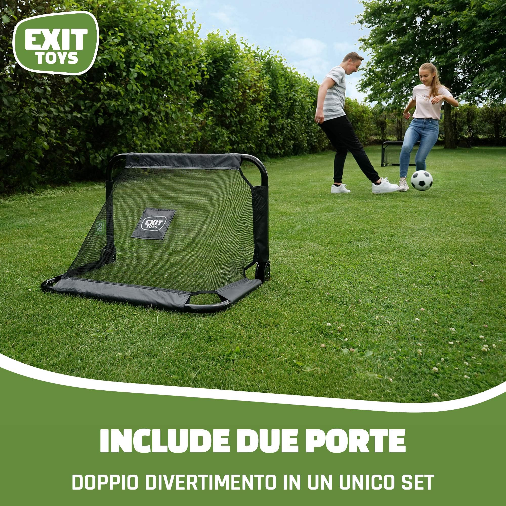 EXIT TOYS 41.00.20.00 - Porta da Calcio, Colore: Nero