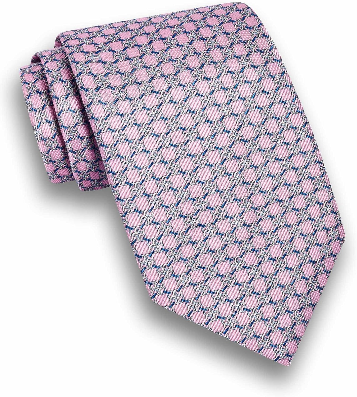David Donahue Men's 100% Italian Silk Neck Tie, Handmade in USA