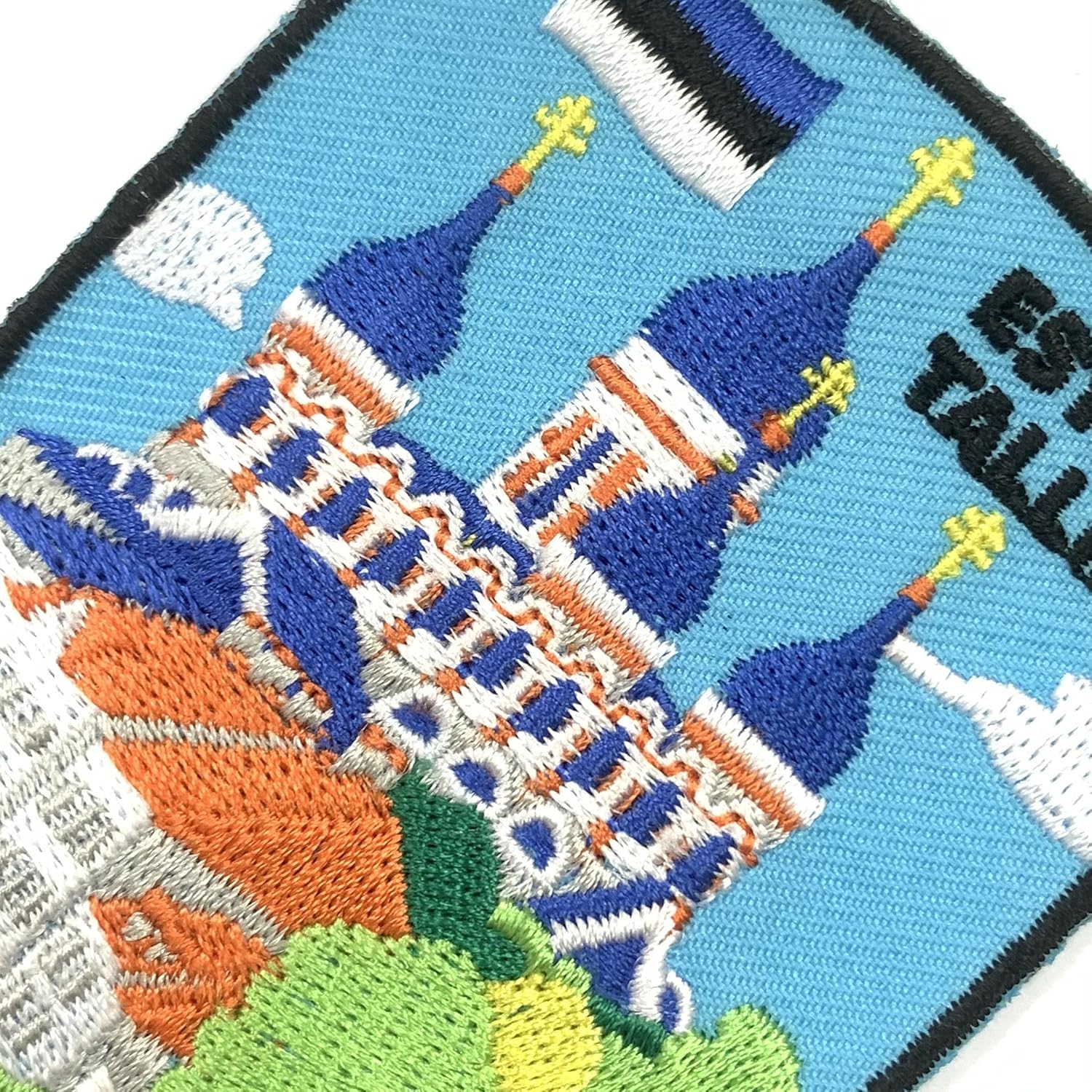 A-ONE 2 PCS Pack- Tallinn City Patch+Estonia Flag Embroidery, Historical City Patch, Tactical Patch, Outdoor Travel Patch, DIY Sew-on/Iron-on Embroidery, Patriotic Country Patch NO.358C