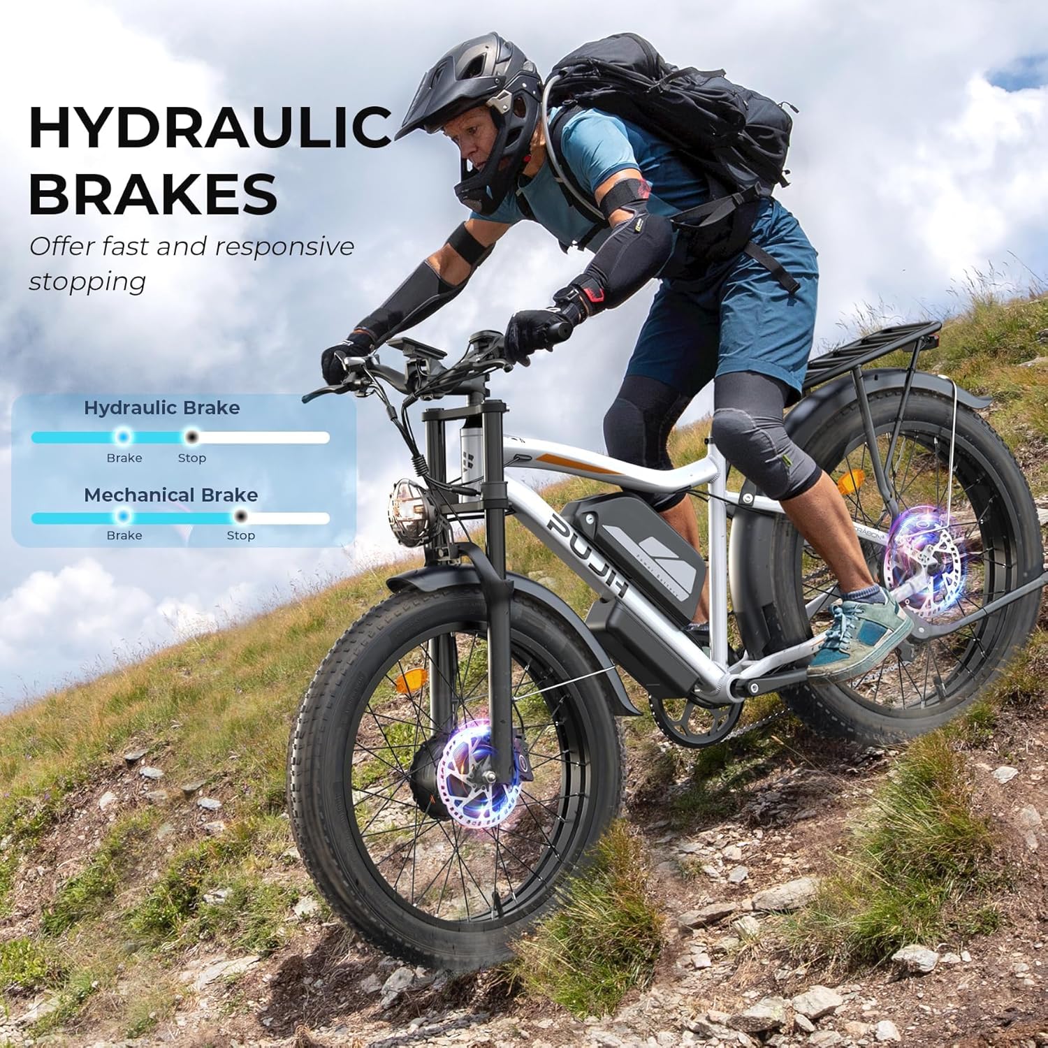 6000W Dual Motor Electric Bike, Ebikes for Adults Max 38-45MPH Up to 100 Miles Range, 60V 20Ah Removable Battery with 24/26" Fat Tire Electric Bicycles for Men Women, E-Bike for All Terrain PU2