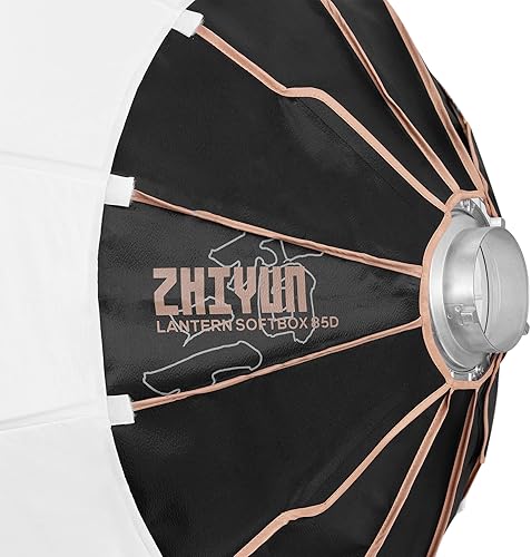 Miniatura 9 de ZHIYUN 33.5 pulgadas33.5 in linterna softbox con soporte Bowens para estudio de fotografía, grabación de vídeo, retratos de disparo para SMALLRIG