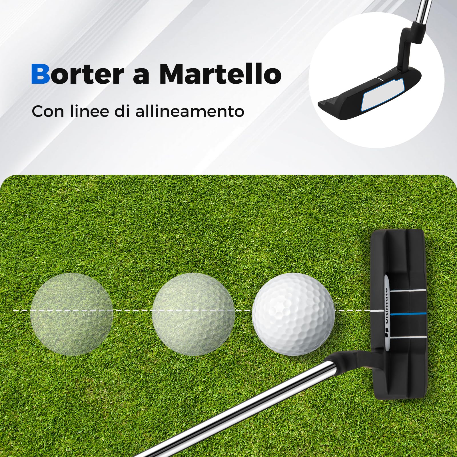 COSTWAY Set Completo di Mazze da Golf con Sacca a Treppiede, Include con Driver 1 da 460CC, Legno 3, Ibrido, Ferri 5, 6, 7, 8, 9, P, S, Putter e Copertura Antipioggia per Destrimani