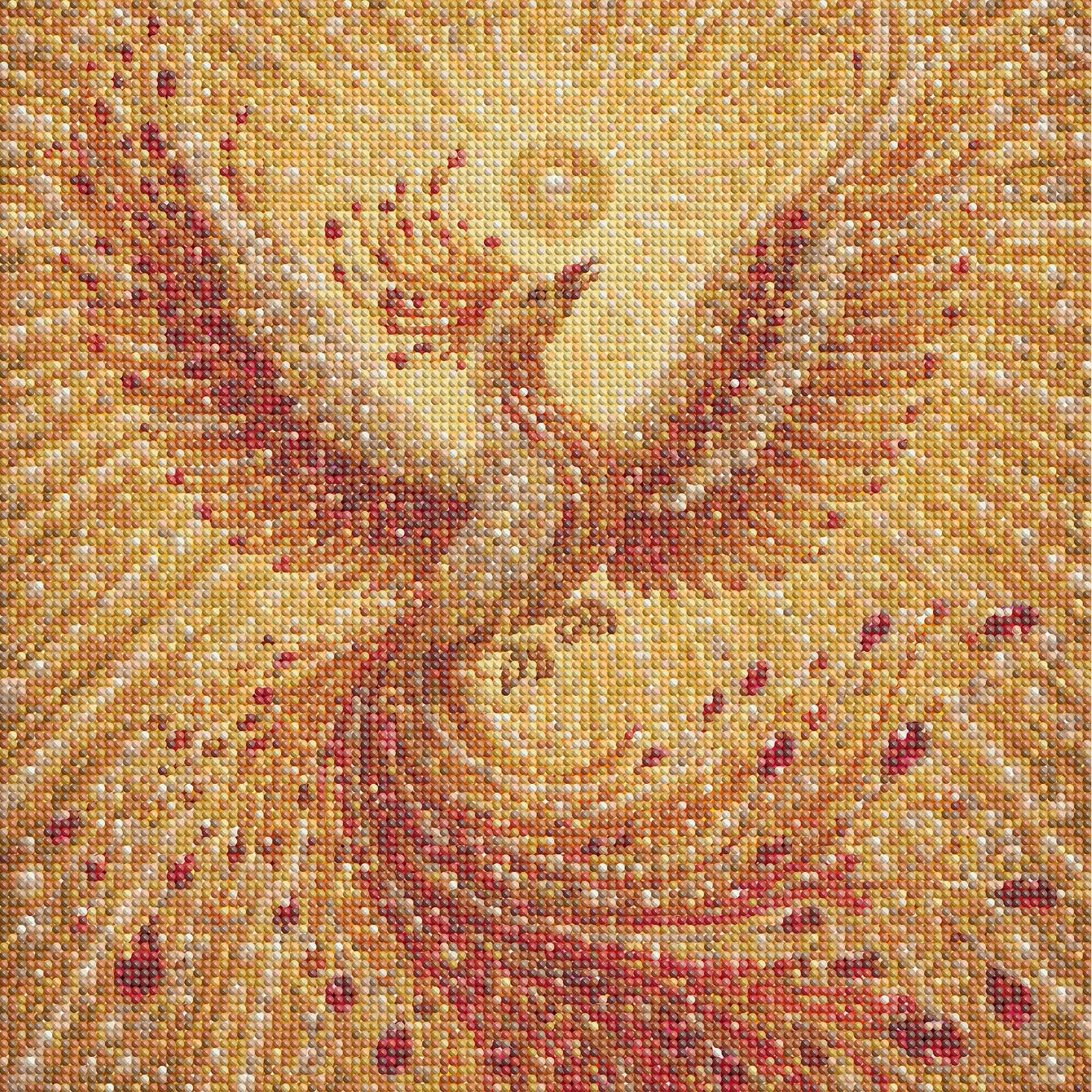 Phoenix Pearl Diy 5D Round Diamond Painting Kit 15.75X15.75 In