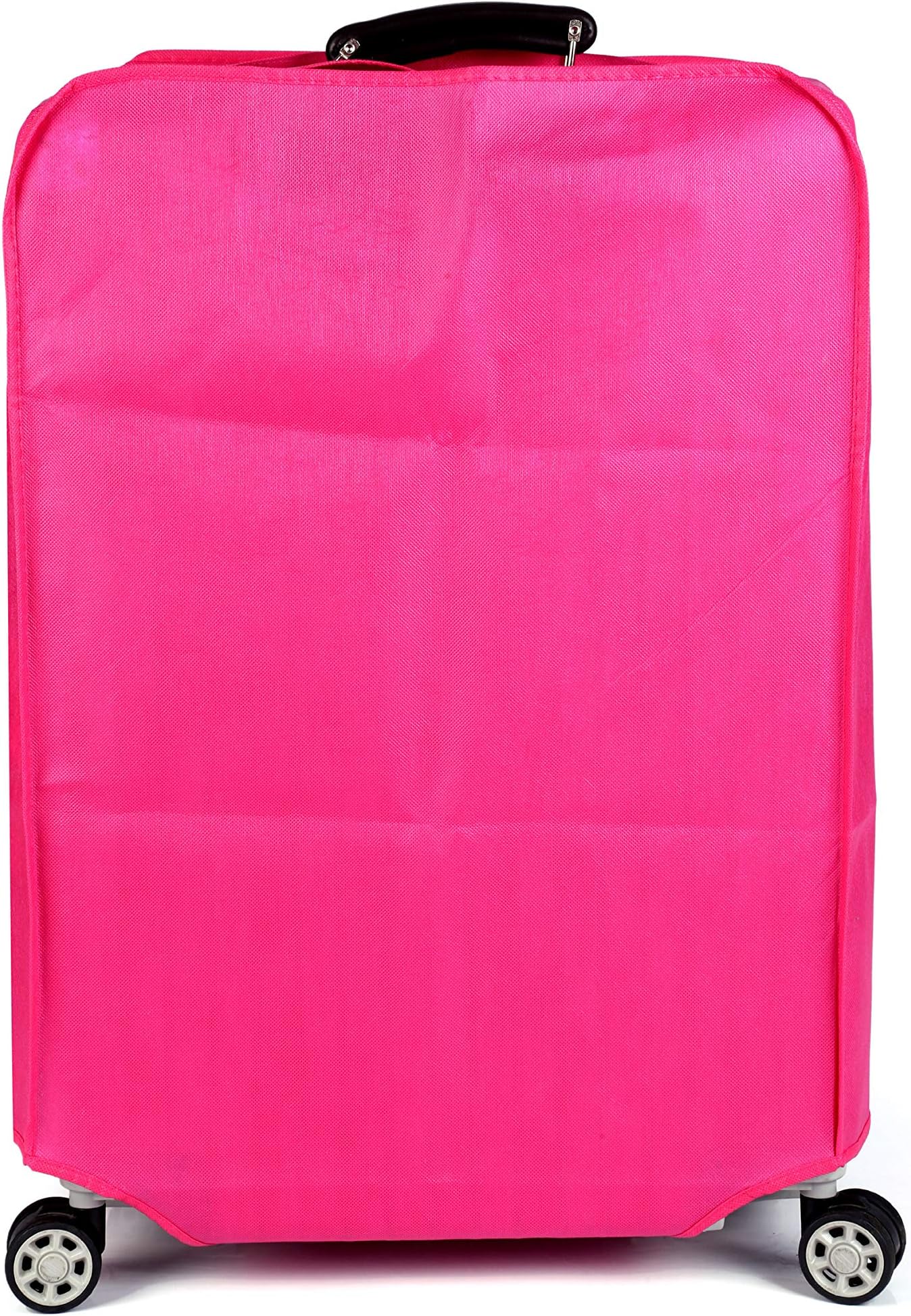 Travel Luggage Cover Plain Color Suitcase Cover，3 Colors，Fits 28 Inch,Rose Red