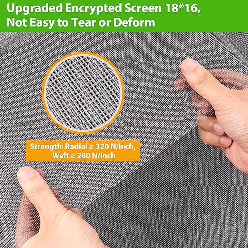 Miniatura 4 de Pantallas de repuesto para ventana, 48 x 118 pulgadas, malla duradera para ventanas de puerta de patio, porche, kit de reparación de pantalla de